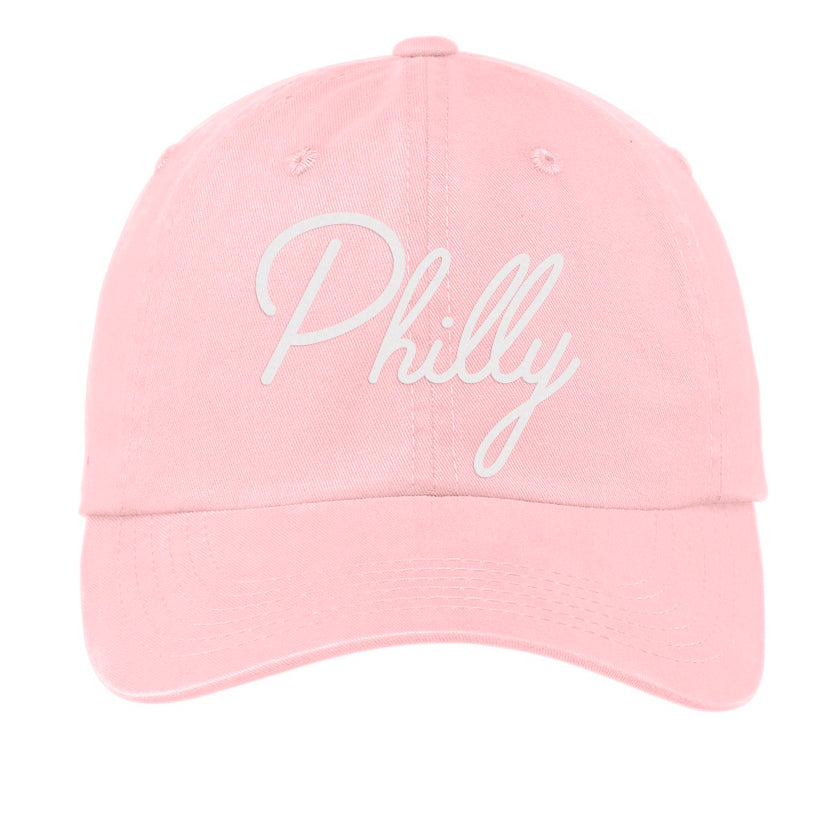 Philly Cursive Baseball Cap V1