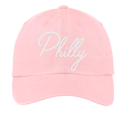 Philly Cursive Baseball Cap V1