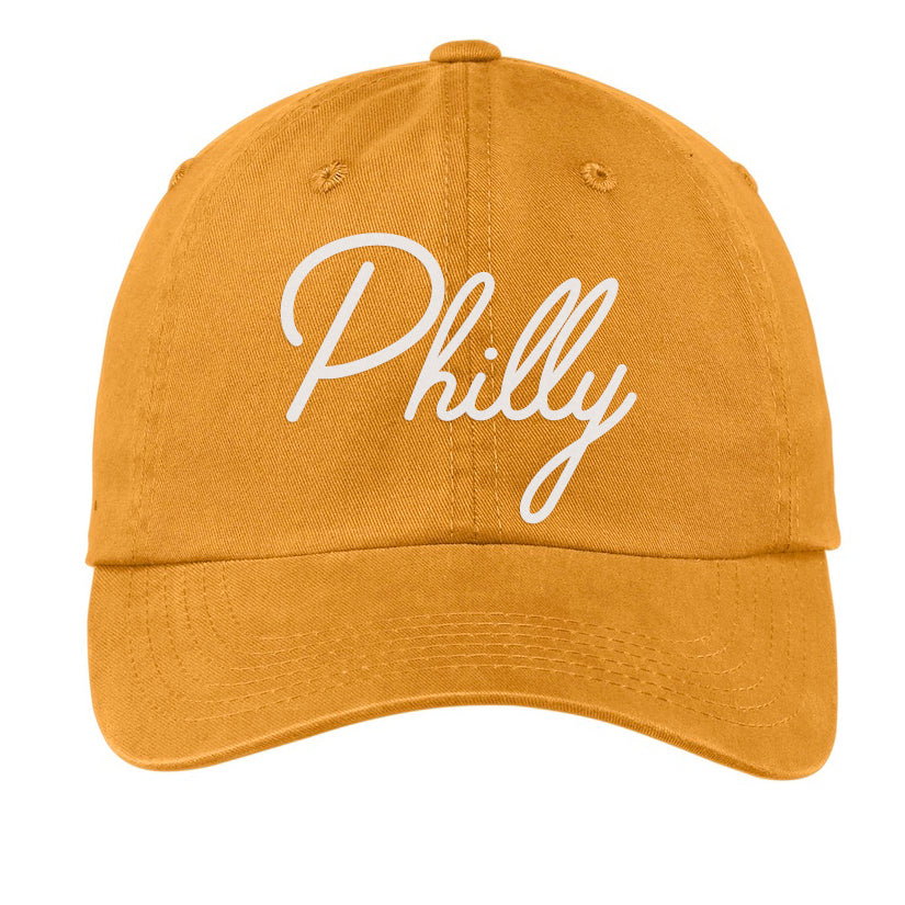 Philly Cursive Baseball Cap V1