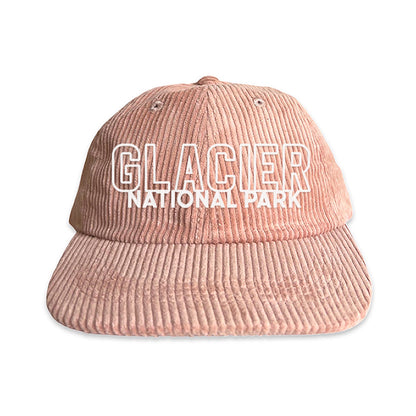 Glacier National Park Outline Corduroy Cap