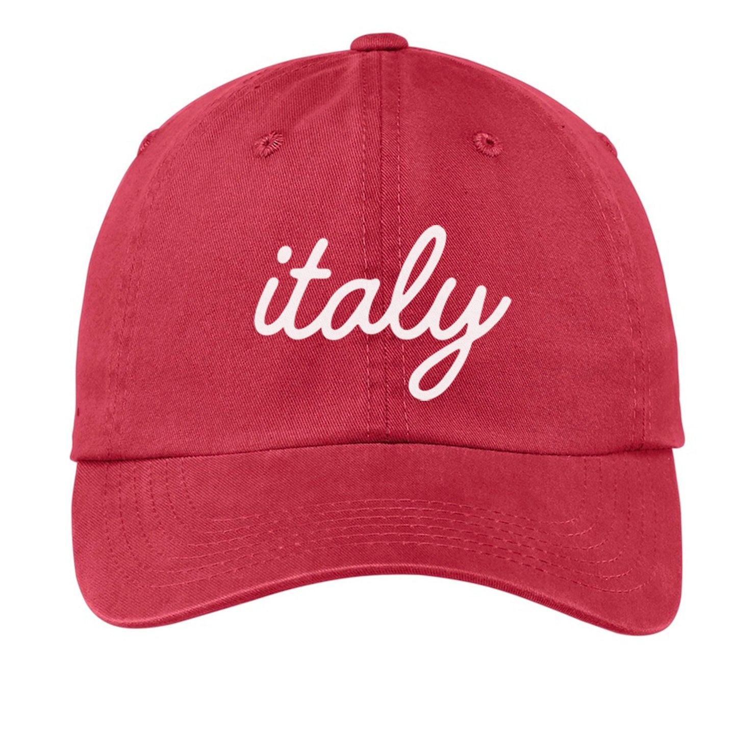 Italy Cursive Baseball Cap