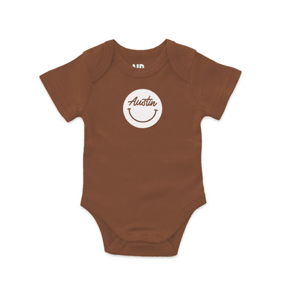 Austin Cursive Smile Onesie