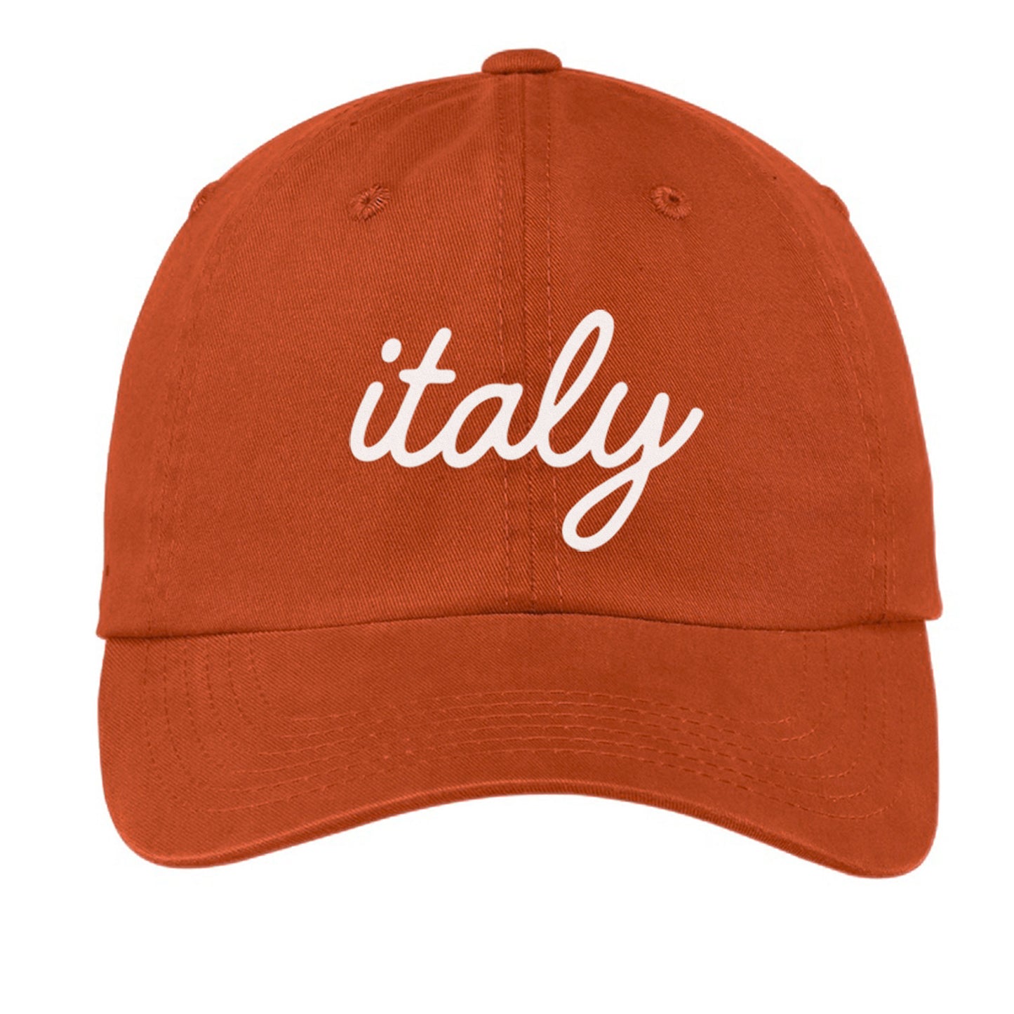 Italy Cursive Baseball Cap