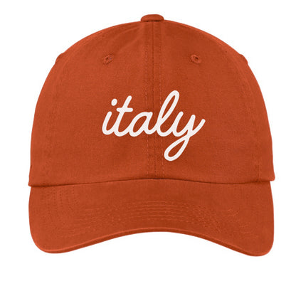 Italy Cursive Baseball Cap