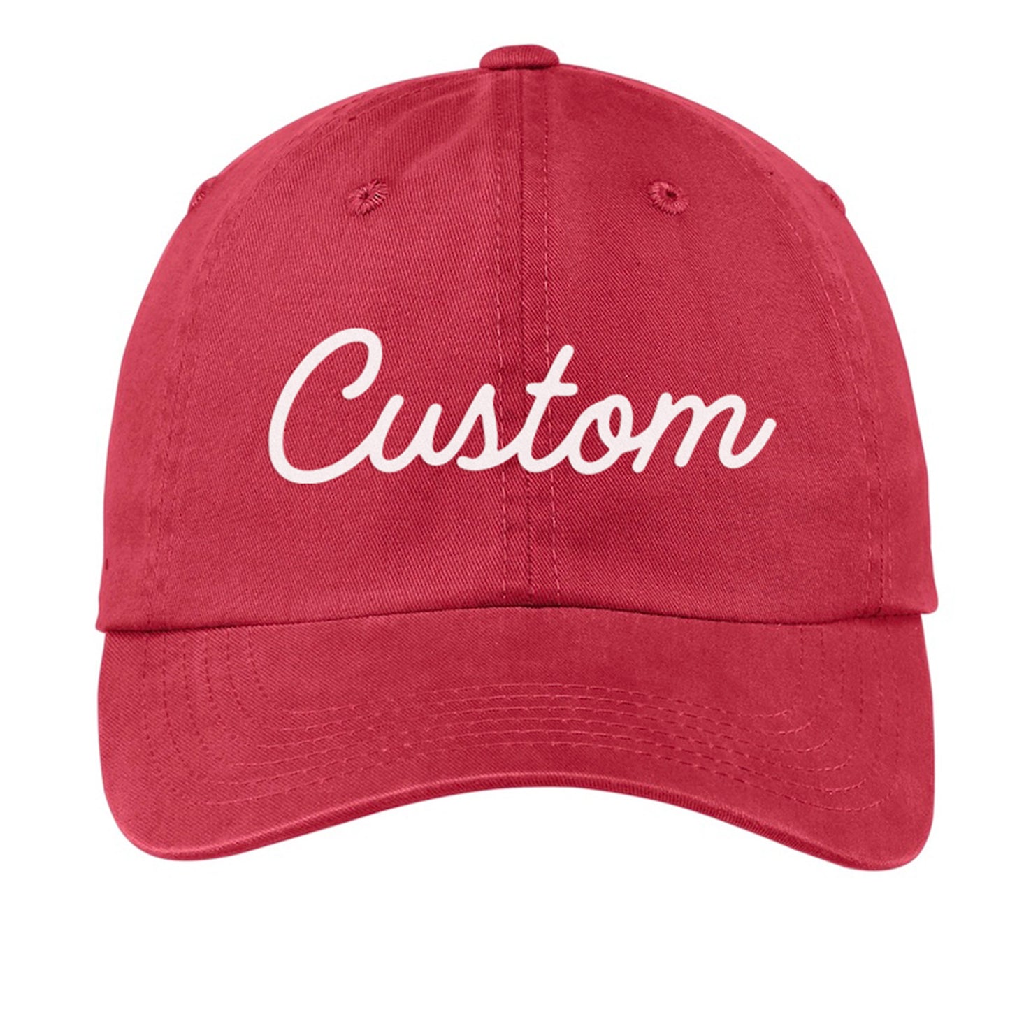 Custom Baseball Cap - Cursive