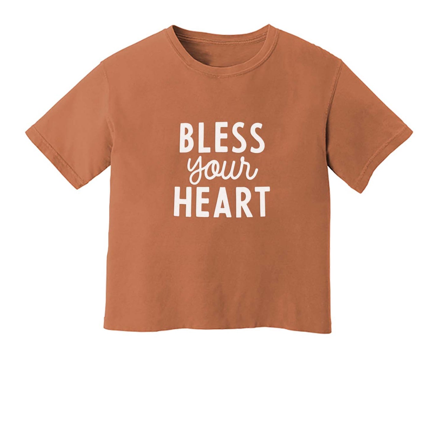 Bless Your Heart Washed Tee - Large Design