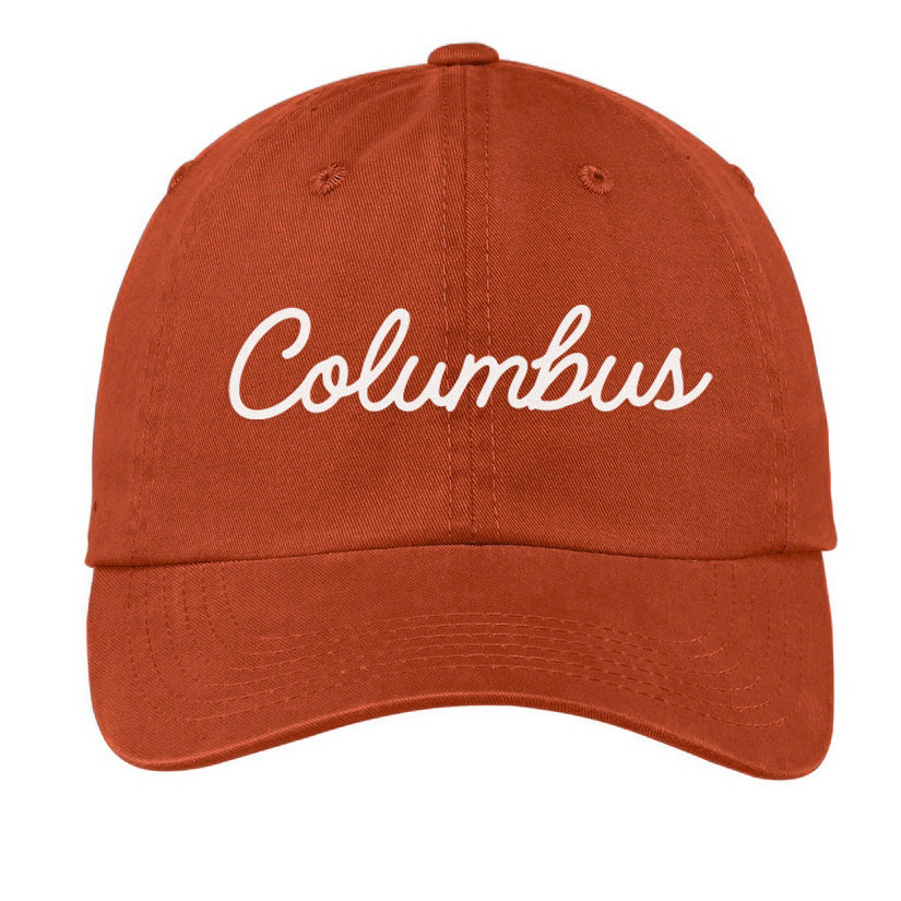 Columbus Cursive Baseball Cap