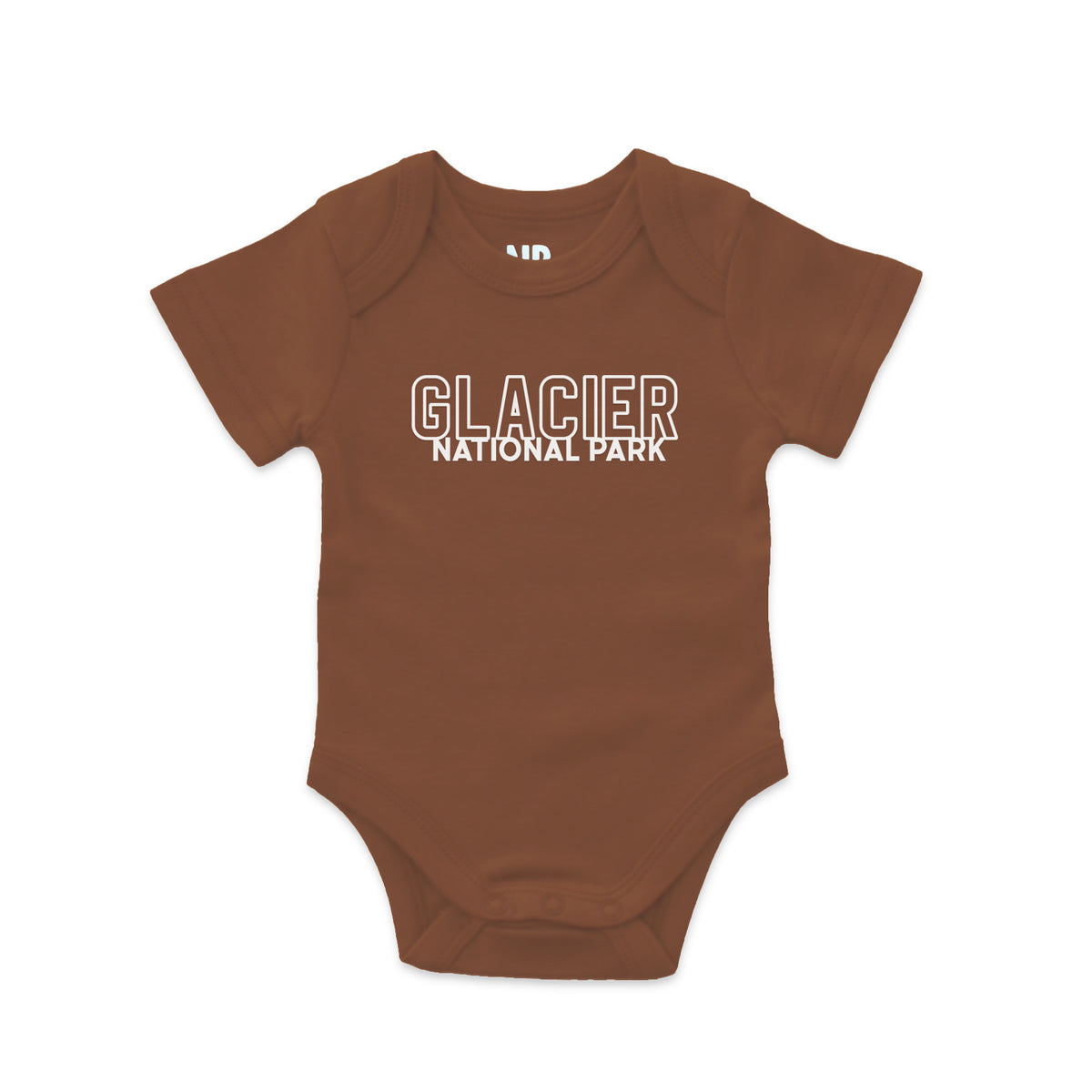 Glacier National Park Outline Onesie