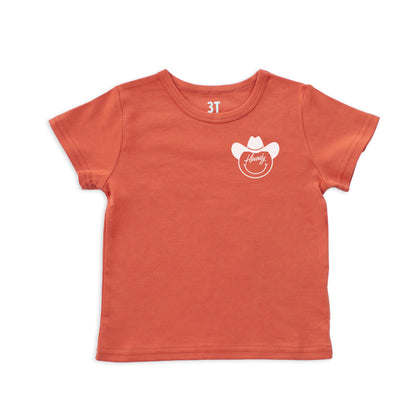 Howdy Cursive Cowboy Kids Tee