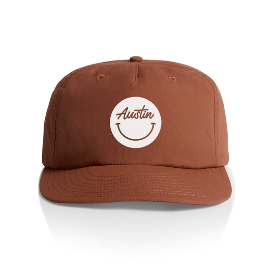 Austin Cursive Smile Nylon Snapback