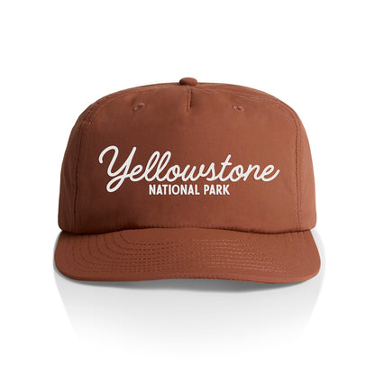 Yellowstone National Park Cursive Nylon Snapback