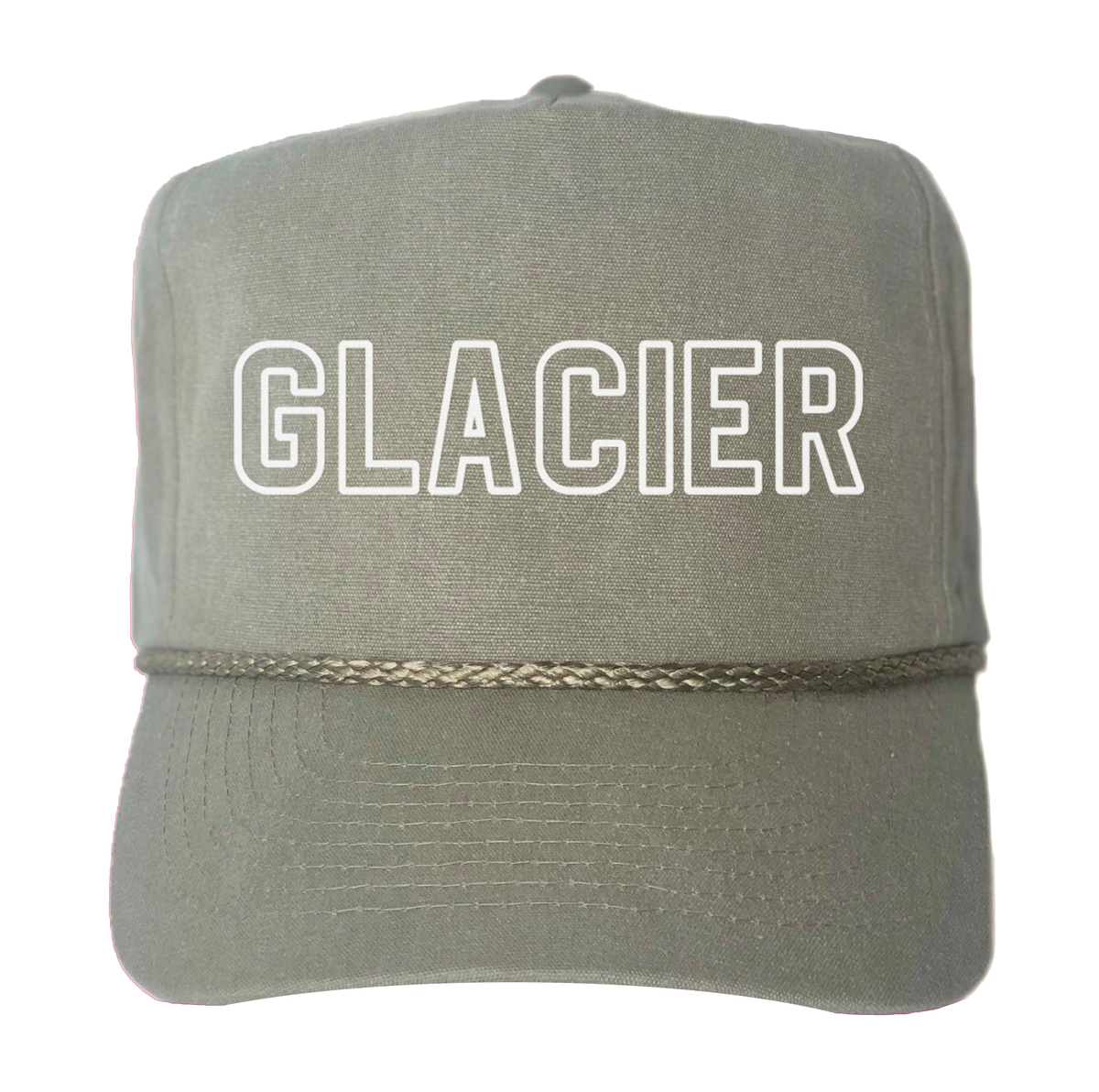 Glacier Outline Canvas Trucker