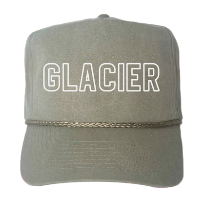 Glacier Outline Canvas Trucker
