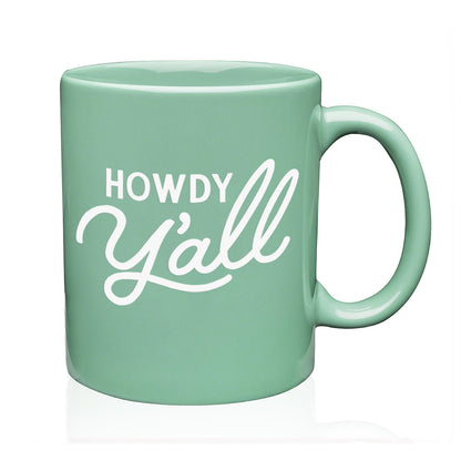 Howdy Y'all Cursive Coffee Mug