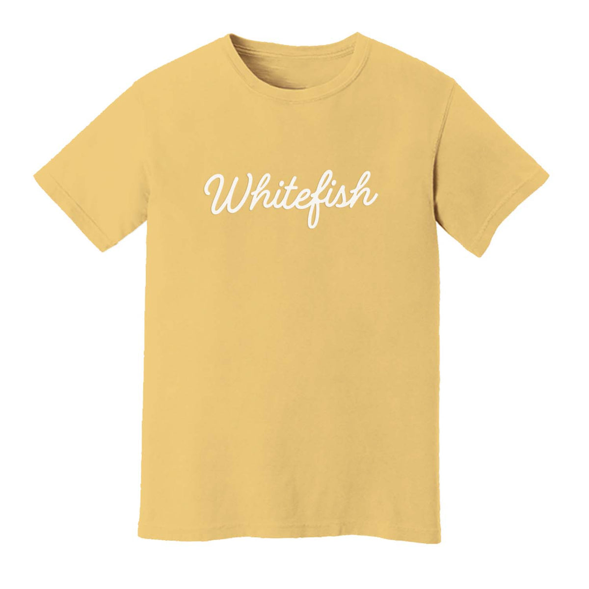 Whitefish Cursive Washed Tee