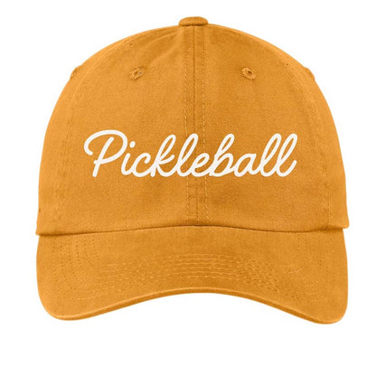 Pickleball cursive Baseball Cap
