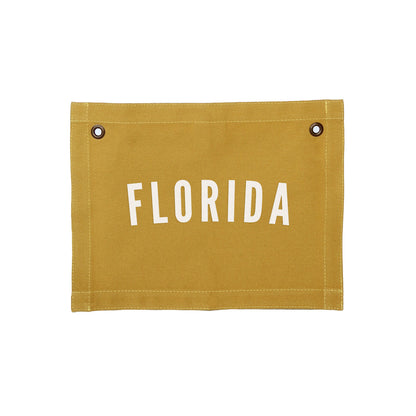Custom Hometown Small Canvas Flag