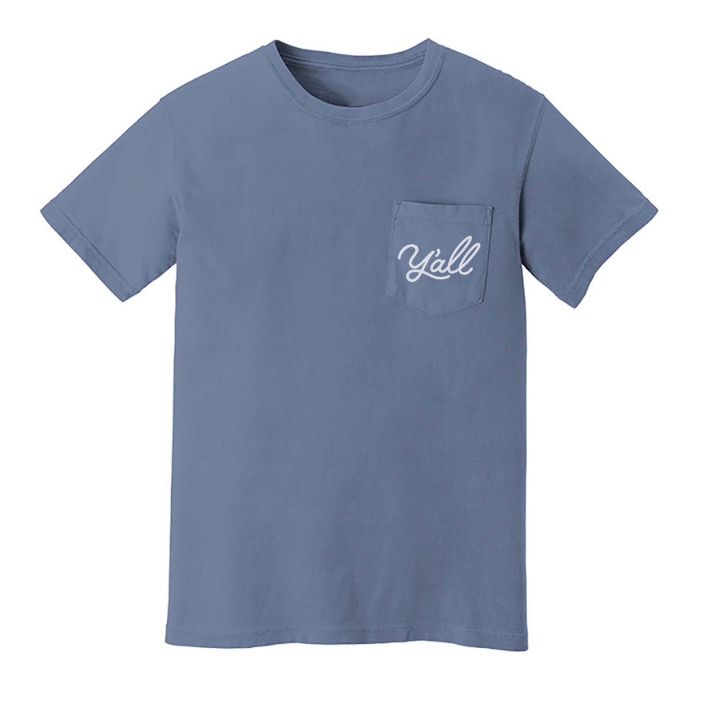 Y'all Cursive Pocket Tee