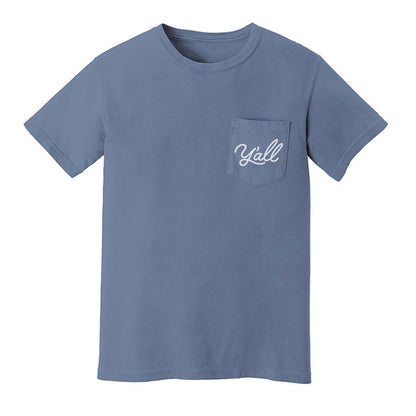 Y'all Cursive Pocket Tee