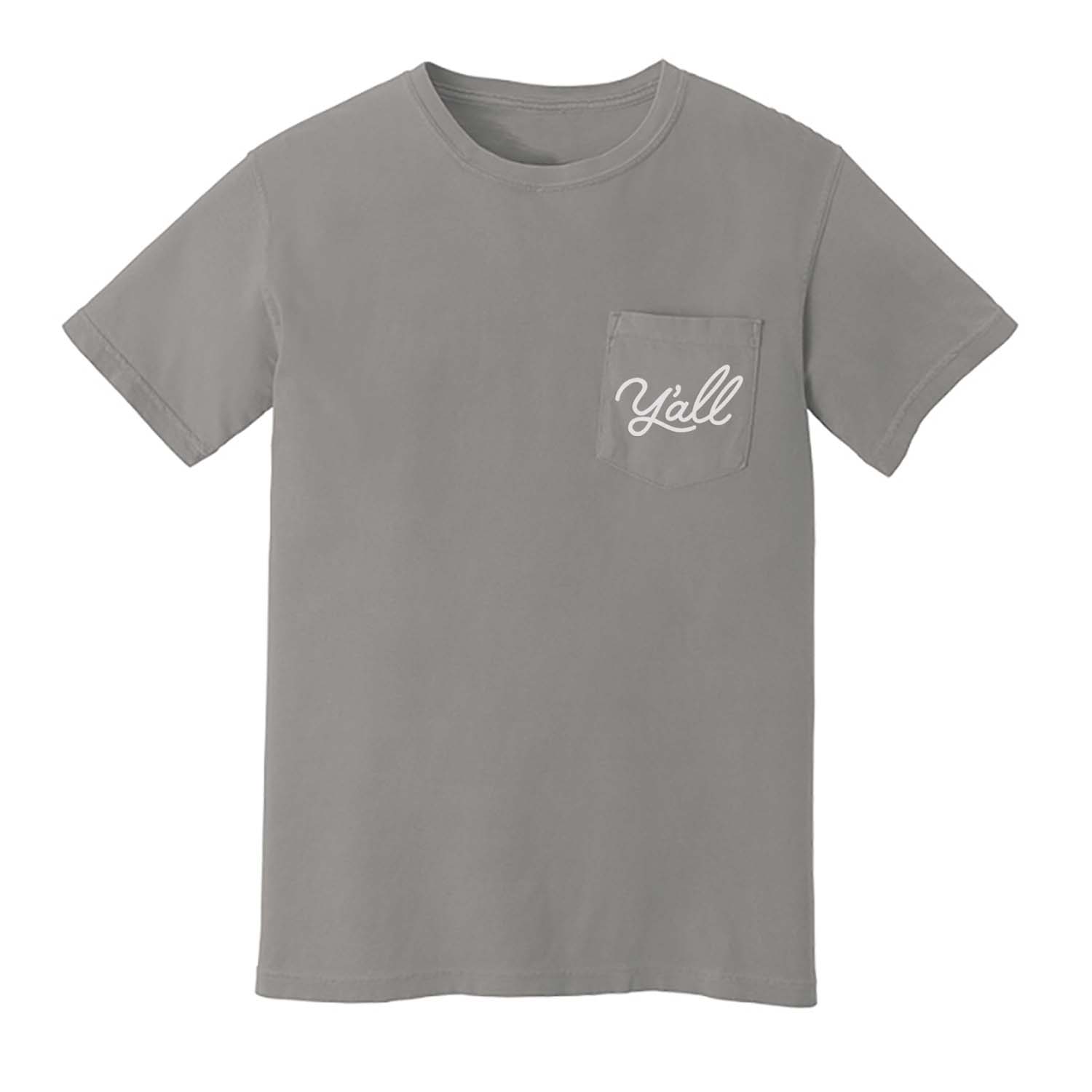 Y'all Cursive Pocket T-Shirt – Frankie Jean