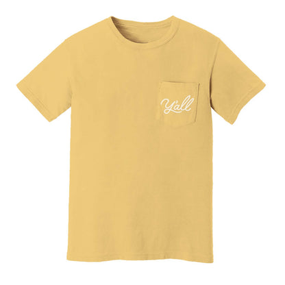 Y'all Cursive Pocket Tee