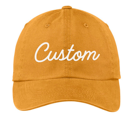 Custom Baseball Cap - Cursive