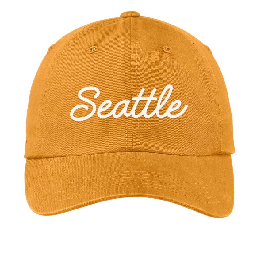 Seattle Cursive Baseball Cap