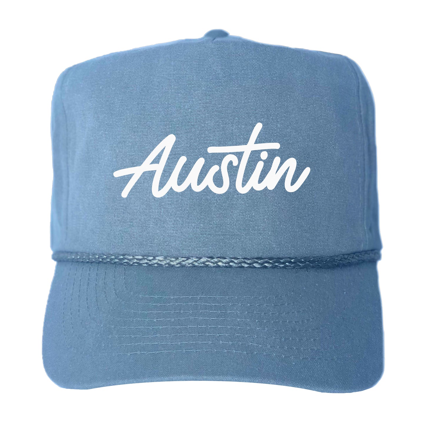 Austin Cursive Canvas Trucker