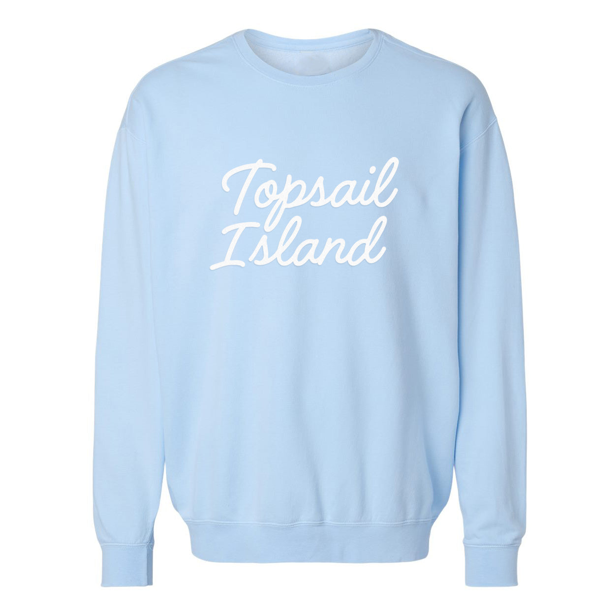 Topsail Island Cursive Washed Sweatshirt