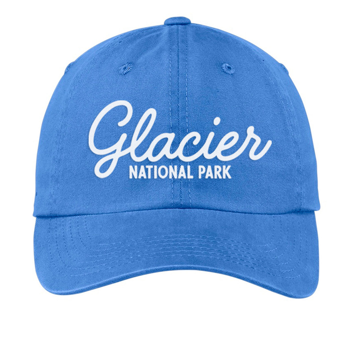 Glacier National Park Cursive Baseball Cap