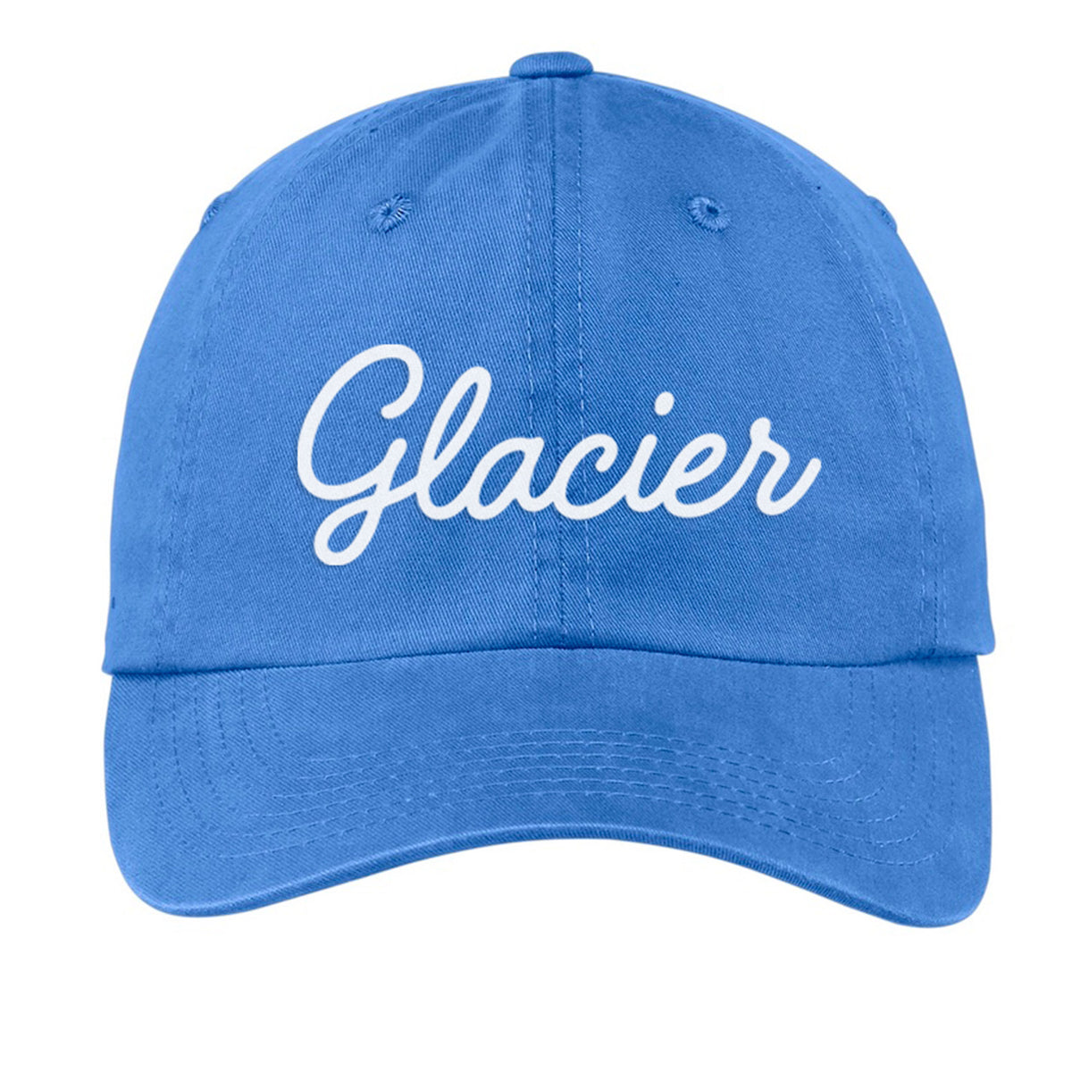 Glacier Cursive Baseball Cap