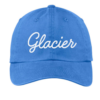 Glacier Cursive Baseball Cap