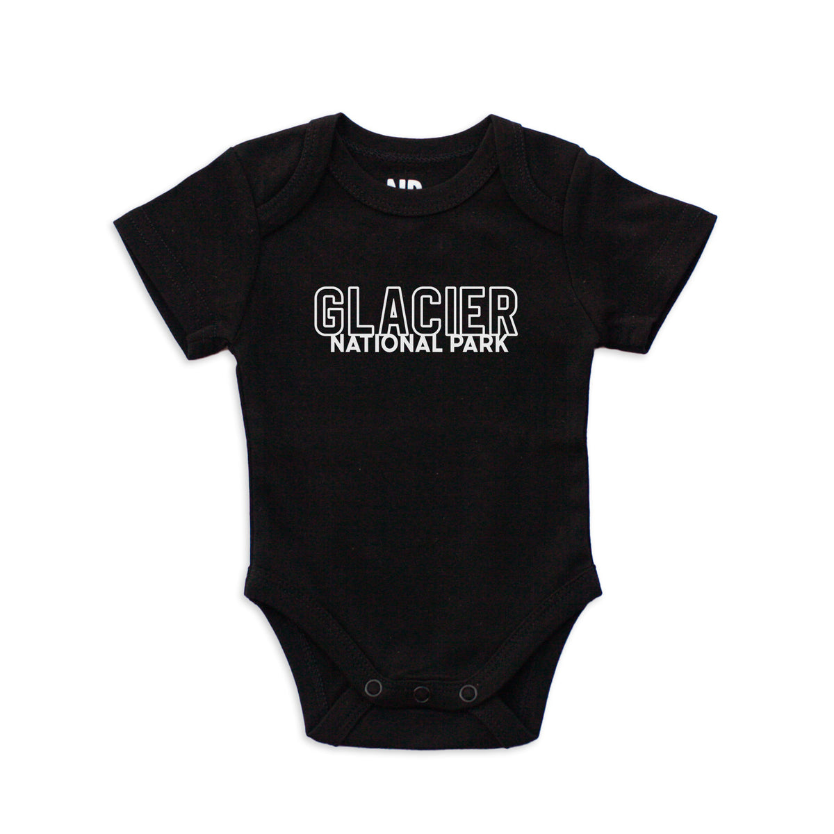 Glacier National Park Outline Onesie