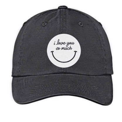 i love you so much Smile Baseball Cap