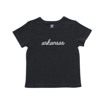Arkansas Cursive Kids Tee
