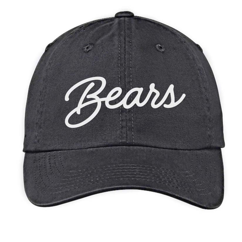 Bears Cursive Baseball Cap