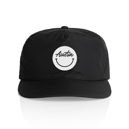 Austin Cursive Smile Nylon Snapback