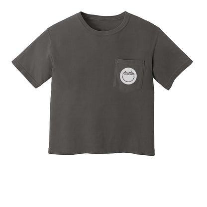 Austin Cursive Smile Pocket Tee