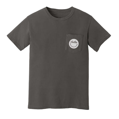Austin Cursive Smile Pocket Tee