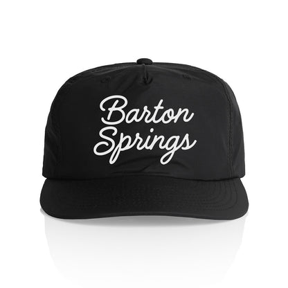 Barton Springs Cursive Nylon Snapback