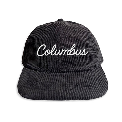 Columbus Cursive Corduroy Cap