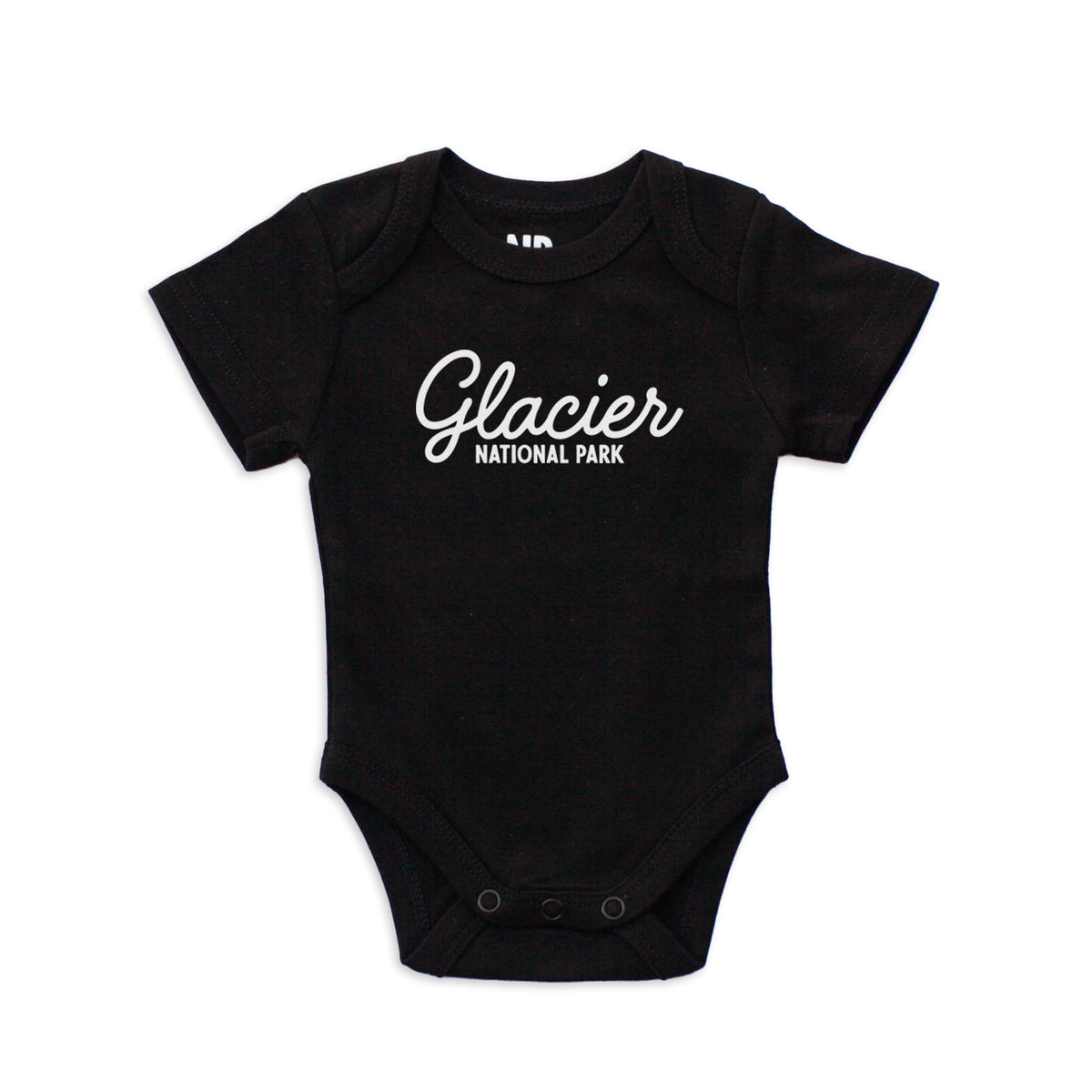 Glacier National Park Cursive Onesie