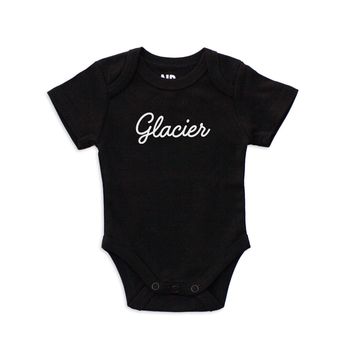 Glacier Cursive Onesie