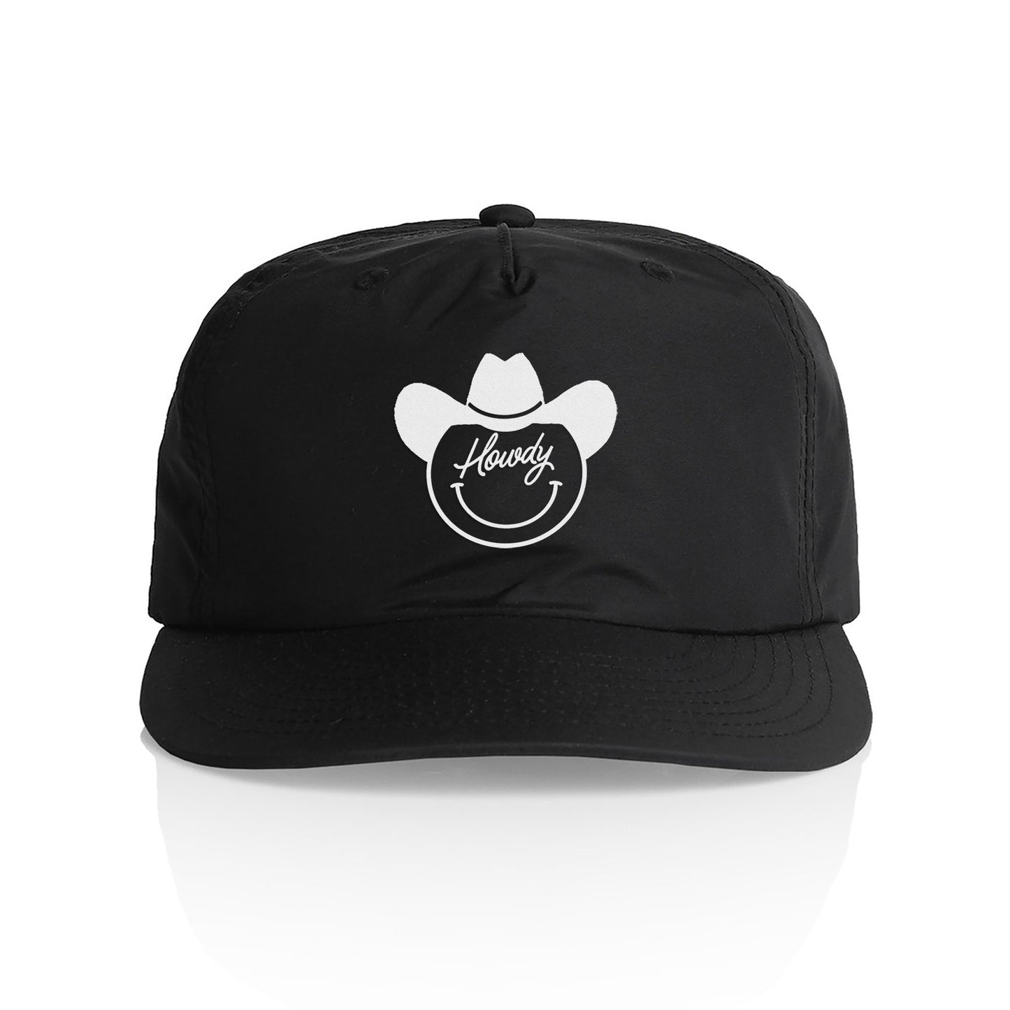 Howdy Cowboy Cursive Nylon Snapback