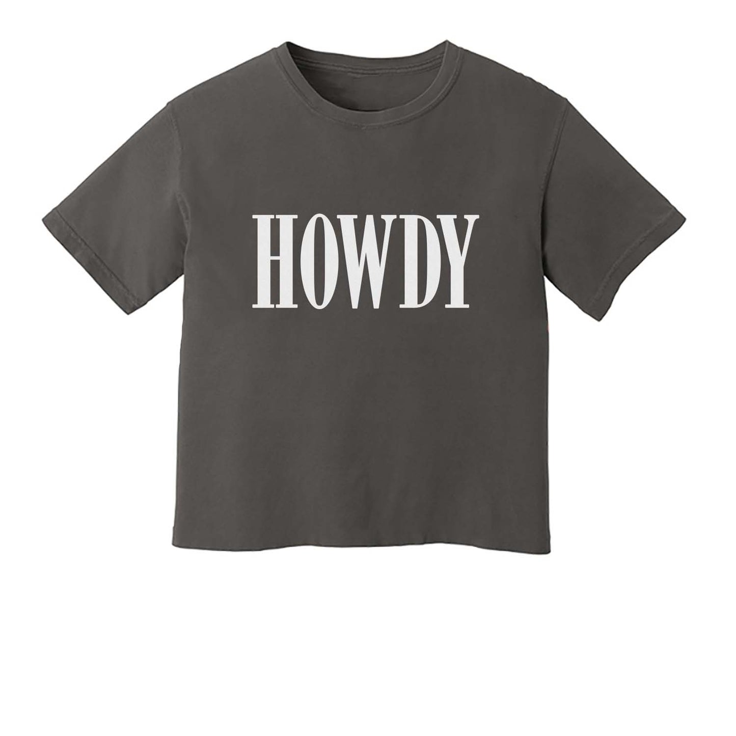 Howdy Western Washed Crop Tee