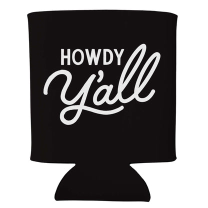 Howdy Y'all Cursive Koozie