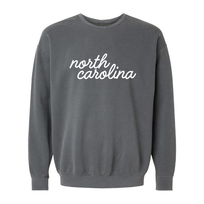 North Carolina Cursive Washed Sweatshirt