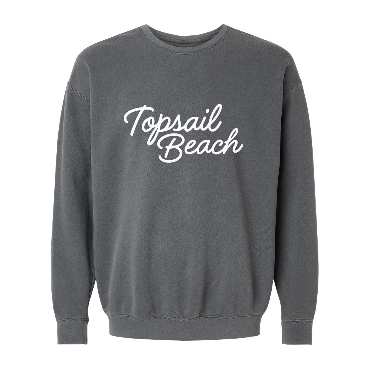 Topsail Beach Cursive Washed Sweatshirt