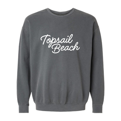 Topsail Beach Cursive Washed Sweatshirt