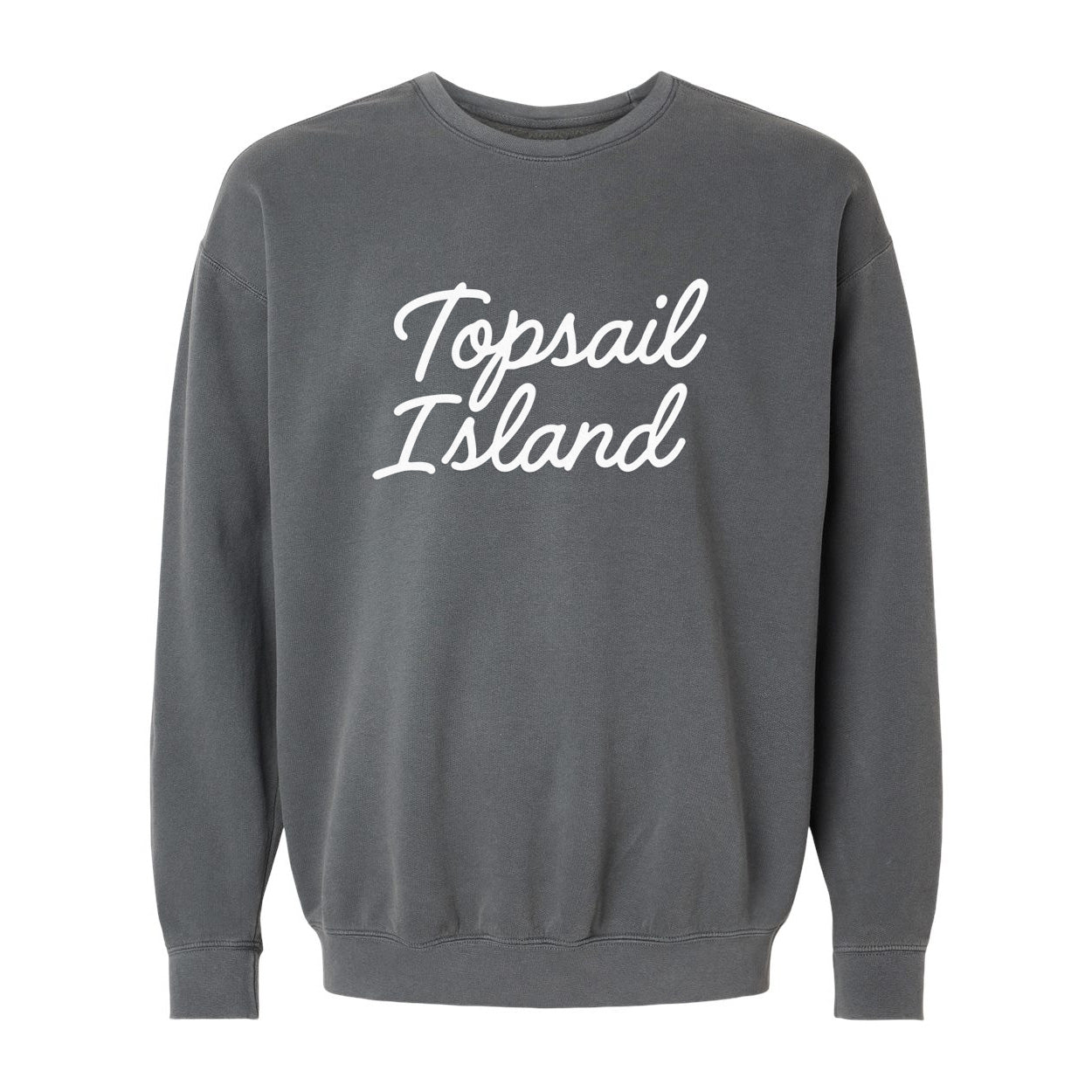 Topsail Island Cursive Washed Sweatshirt
